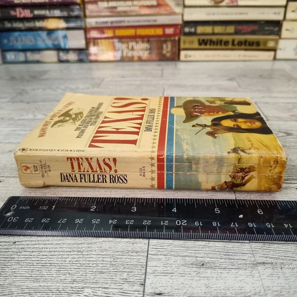 TEXAS Dana Fuller Ross Wagons West #5 1981 Bantam Paperback Historical Fiction